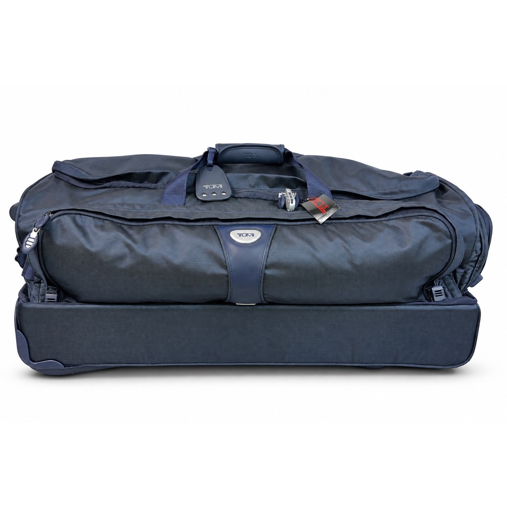 TUMI White WAW 30" Rolling Duffel 0554MB NWT Midnight Blue Wheeled Luggage